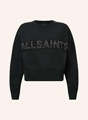 Allsaints Bluza Nierozpinana Separo Pearl Z Ozdobnymi Kamykami schwarz