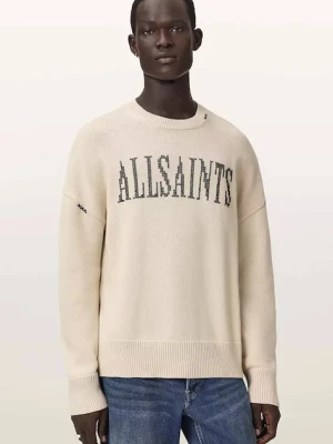 AllSaints bluza oversize męska bawełniana CROSSED