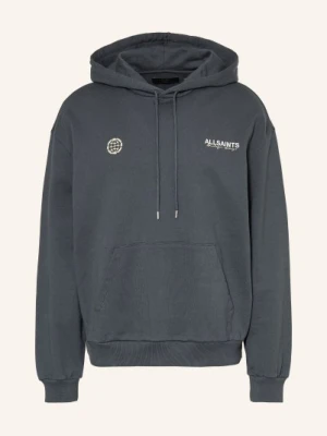 Allsaints Bluza Z Kapturem Emblem grau