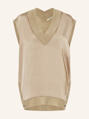 Allsaints Bluzka Bez Rękawów Bern Z Mieszanki Materiałów grau