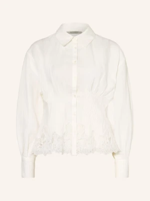 Allsaints Bluzka Carol Z Koronką weiss BIAŁY