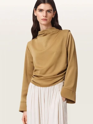AllSaints bluzka damska LESLIE brązowy