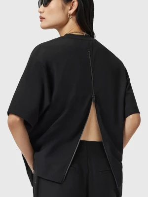 AllSaints bluzka DANI damska kolor czarny gładka W002JD