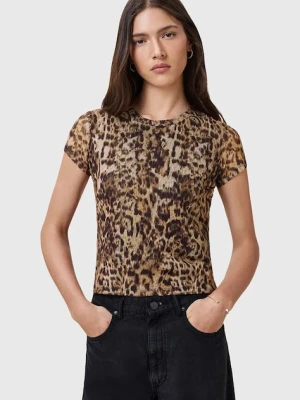 AllSaints bluzka ELLIE damska kolor pomarańczowy wzorzysta W266JC