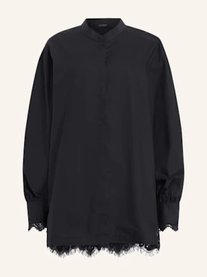 Allsaints Bluzka Ethel Z Koronką schwarz