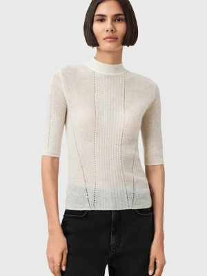 AllSaints bluzka FILIPPA damska kolor biały W007KD