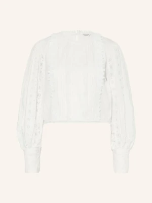 Allsaints Bluzka Hart Z Koronką weiss BIAŁY
