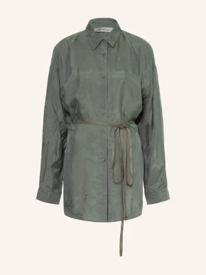 Allsaints Bluzka Koszulowa Ilana grau CZIEMNOSZARY