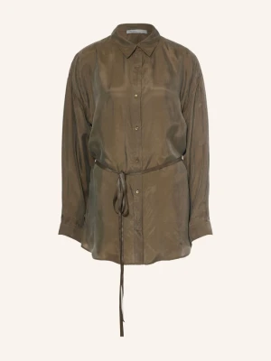 Allsaints Bluzka Koszulowa Ilana gruen OLIWKOWY
