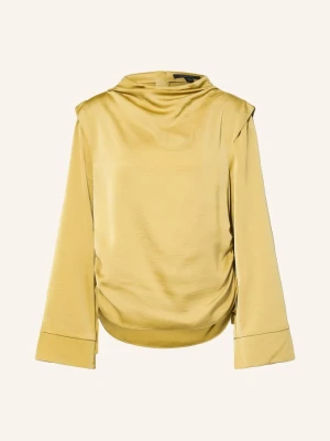 Allsaints Bluzka Koszulowa Leslie braun CAMELOWY