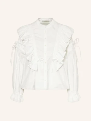 Allsaints Bluzka Lulu Z Falbanami weiss