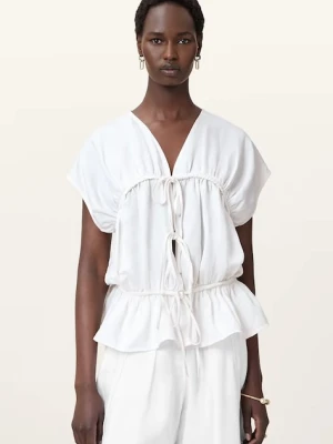 AllSaints bluzka REMY damska kolor biały W105PC