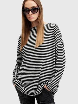 Zdjęcie produktu AllSaints bluzka RITA STRIPE TEE damska kolor biały wzorzysta W003JY