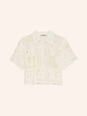 Allsaints Bluzka Szydełkowa Kyra weiss