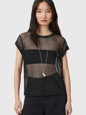 AllSaints bluzka THEA damska kolor czarny W207JC