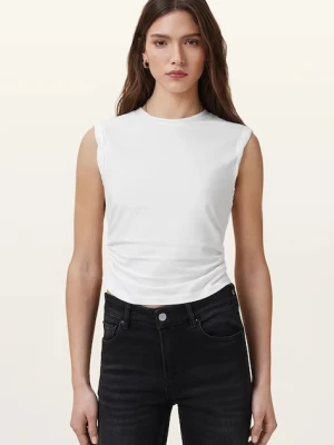 AllSaints bluzka WEST damska kolor biały gładka W214JA