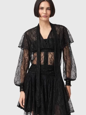 AllSaints bluzka z bawełną