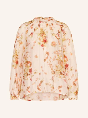 Allsaints Bluzka Z Wiązaniem Pod Szyją Pearla Z Dodatkiem Jedwabiu weiss