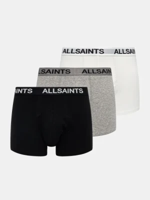 AllSaints bokserki 3-pack kolor czarny ASM493454