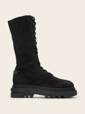 AllSaints botki nubukowe Jay Boot