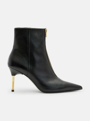 AllSaints botki skórzane Natasha Boot damskie kolor czarny na szpilce W001FB