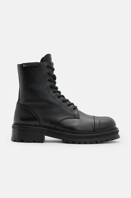 AllSaints buty skórzane Hank Boot męskie kolor czarny M004FB