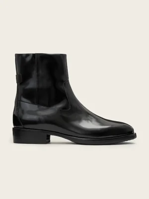 AllSaints buty skórzane MILTON BOOT męskie kolor czarny M031FD