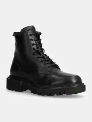 AllSaints buty skórzane Vaughan Boot męskie kolor czarny M049FB