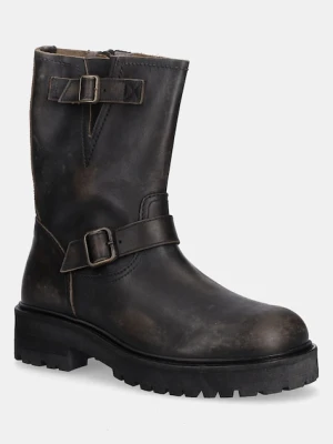AllSaints buty wysokie TAIT BOOT męskie kolor brązowy M080FB