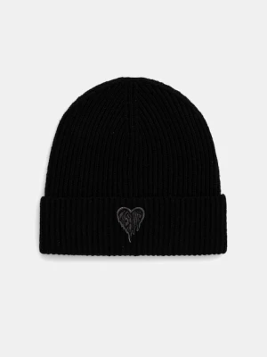 AllSaints czapka z dodatkiem wełny kolor czarny 29ASWC531285