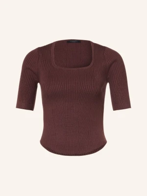 Allsaints Dzianinowa Koszulka Cruz Hally braun BRĄZOWY