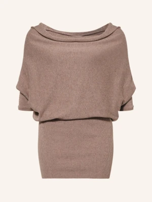 Allsaints Dzianinowa Sukienka Ellie Z Rękawami 3 / 4 braun BRĄZOWY