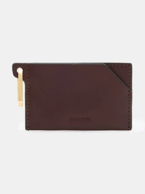 AllSaints etui na karty skórzane HEX CARDHOLDER