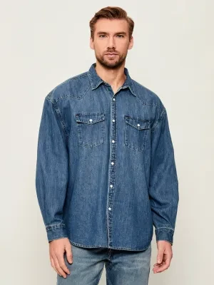 AllSaints Jeansowa koszula FENTON | Relaxed fit