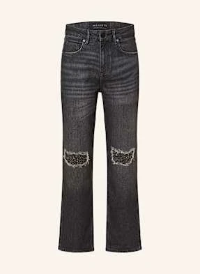 Allsaints Jeansy 7/8 Ida Z Ozdobnymi Kamykami schwarz