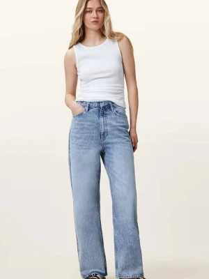 AllSaints jeansy bawełniane BLAKE damskie kolor niebieski W060EC