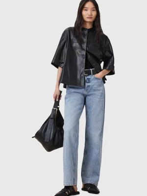 AllSaints jeansy bawełniane BROOKLYN damskie high waist W061EC