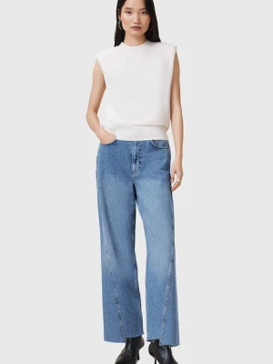 AllSaints jeansy bawełniane FOX damskie kolor niebieski W017EC