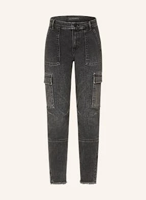 Allsaints Jeansy Bojówki Duran schwarz