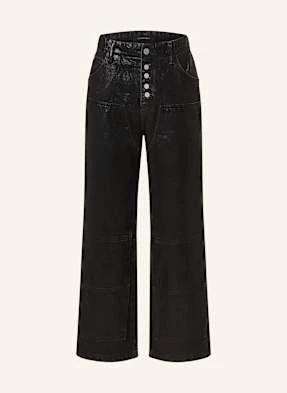 Allsaints Jeansy Coated Tay schwarz