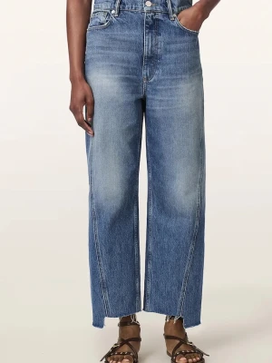 AllSaints jeansy damskie FOX niebieski