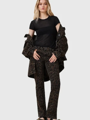 AllSaints jeansy HALDAN damskie medium waist W019ED