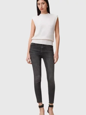 AllSaints jeansy MILLER damskie high waist W081EC