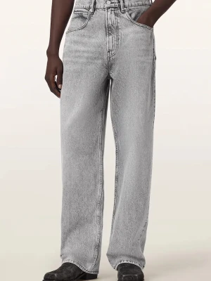 AllSaints jeansy relaxed fit męskie RIVET szary
