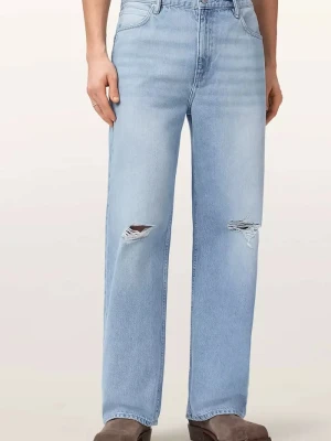 AllSaints jeansy straight męskie LENNY niebieski