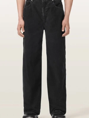 AllSaints jeansy wide leg męskie LENNY CORD granatowy