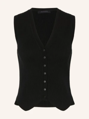 Allsaints Kamizelka Z Dzianiny Cruz schwarz