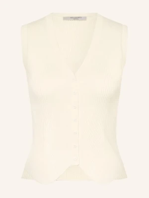 Allsaints Kamizelka Z Dzianiny Cruz weiss