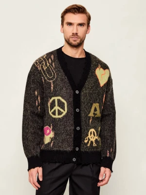 AllSaints Kardigan EMOTIVE | Oversize fit | z dodatkiem wełny