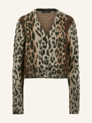 Allsaints Kardigan Wick Lex Z Dodatkiem Moheru braun
